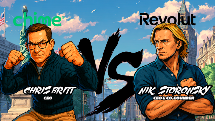 An animated image of Chris Britt, CEO & Co-Founder, Revolut and Nik Storonsky, CEO & Co-Founder, Revolut