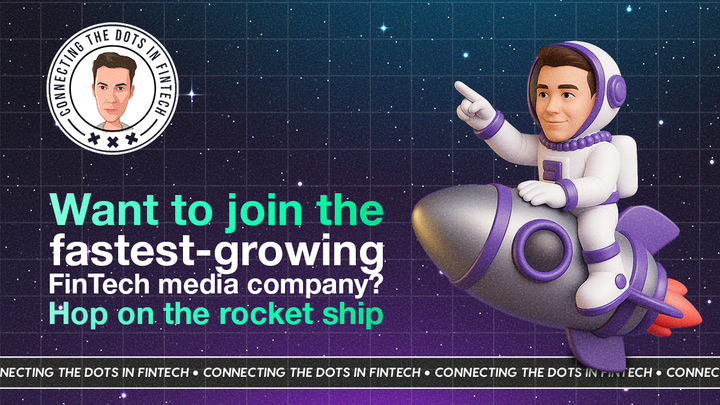 The FinTech Media rocket ship is expanding — new roles now open.